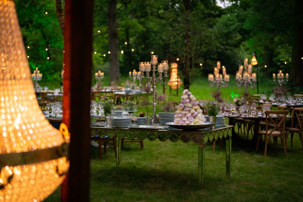 magical dinner in the woods