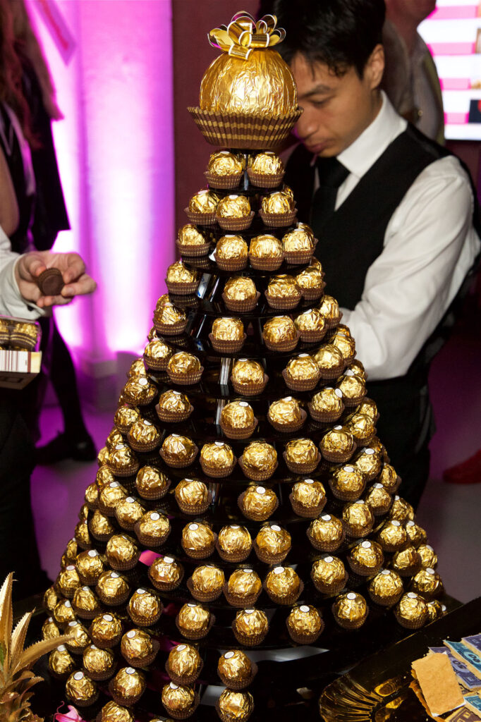 chocolate tower display