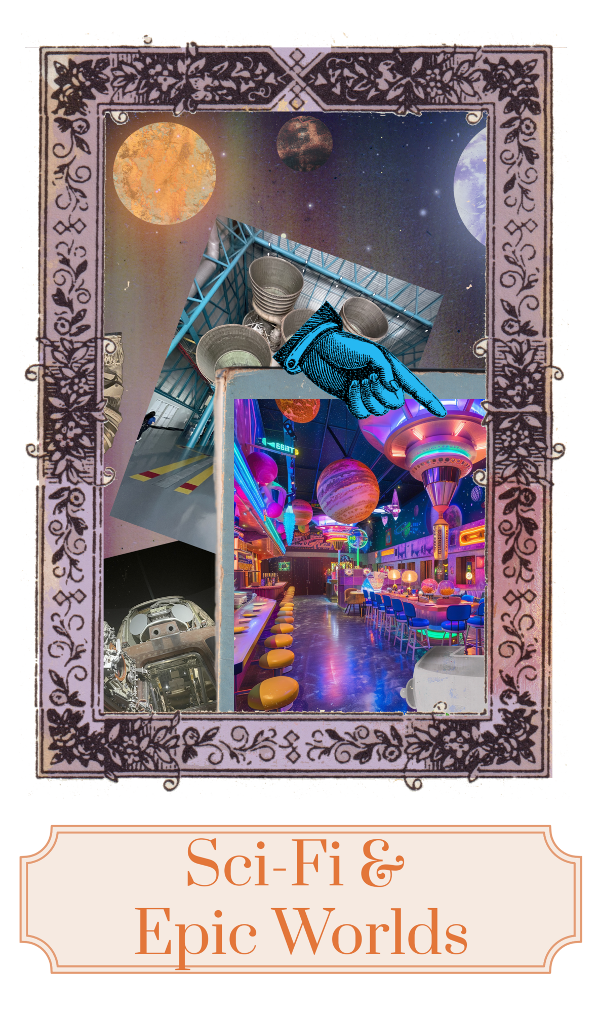 Sci-Fi Worlds illustration - a science fiction event world