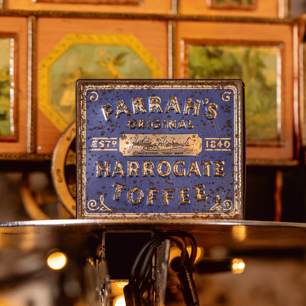 Worn Blue Farrah's Harrogate Toffee Tin