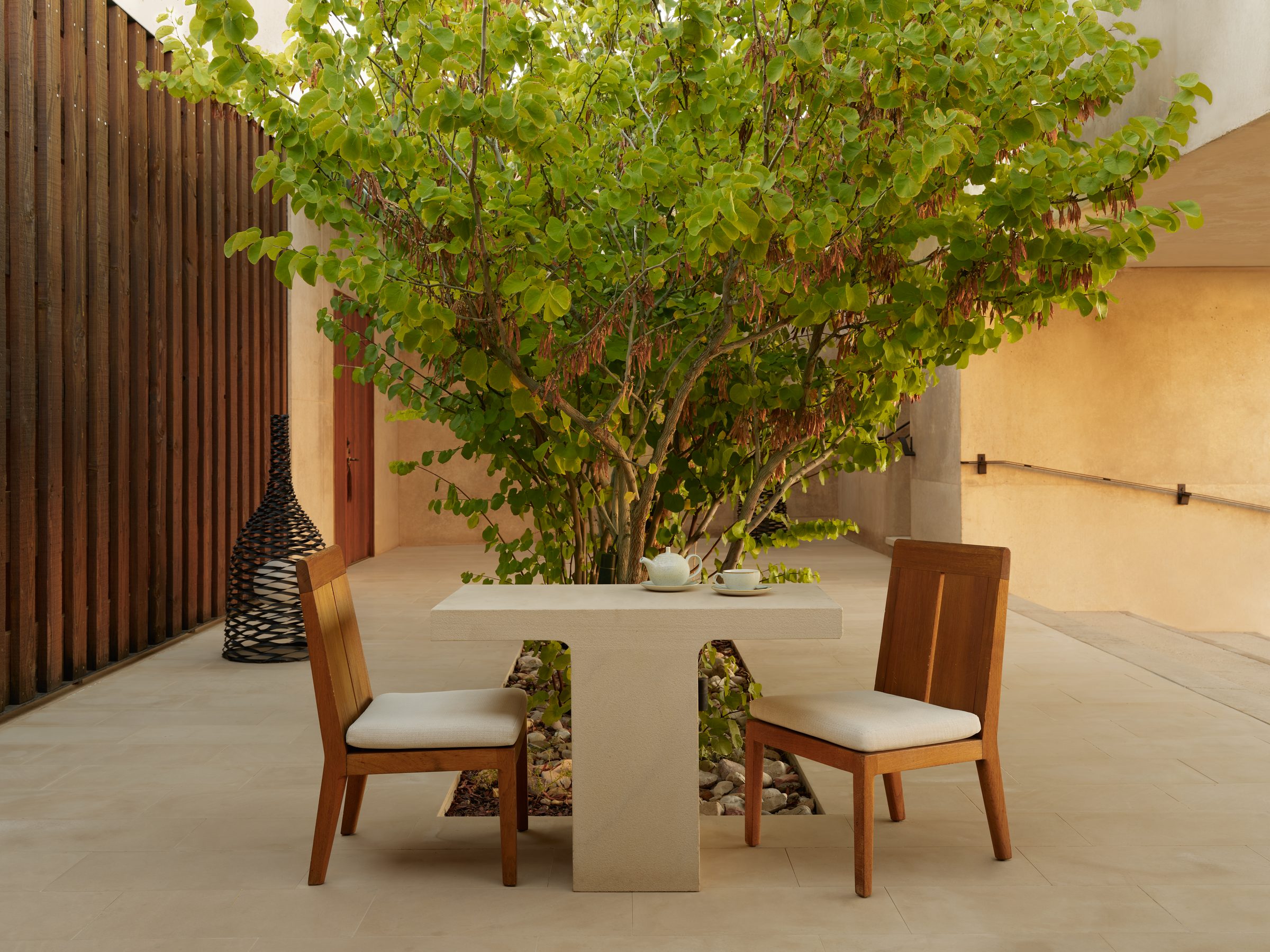 The outdoor terrace of the Girijaala Suite