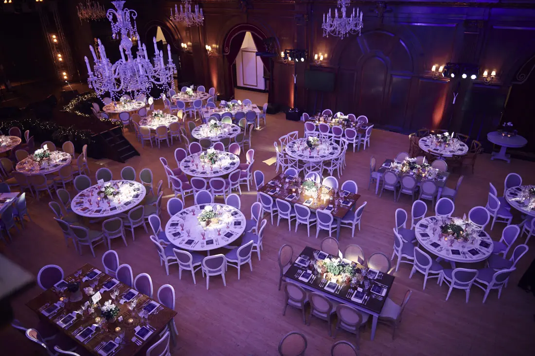 A photograph from The Wassails, the studio’s fundraising evenings with War Child UK.